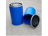 200L开口塑料桶200升双环法兰桶200L双环大口桶.